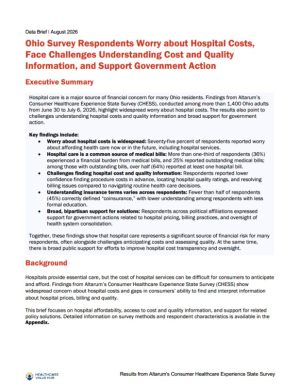 Ohio Hospital Costs Brief, 2026