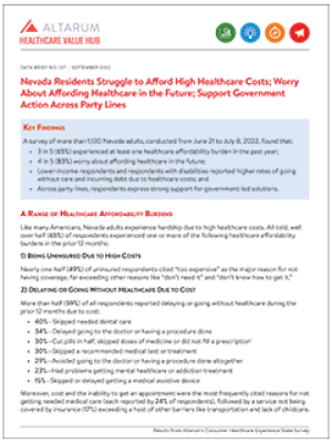 Healthcare Affordability Brief 2022