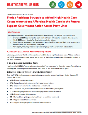 Florida Healthcare Affordability Brief 2023