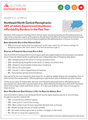 Regional Brief: Northeast/North Central Pennsylvania 2018
