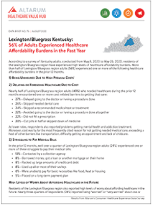 Lexington/Bluegrass Kentucky Region Affordability Brief 2020