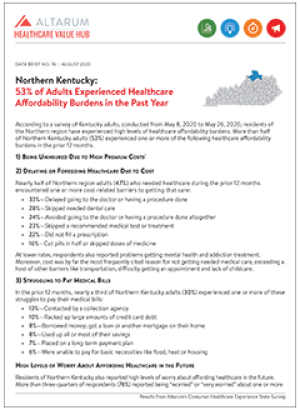 Northern Kentucky Region Affordability Brief 2020