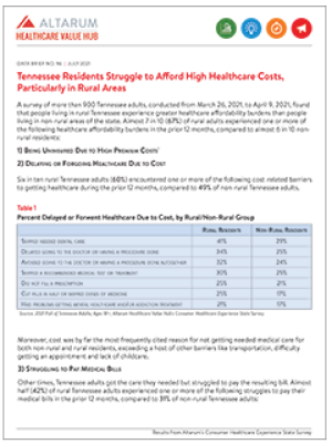 Rural/Non-Rural Region Affordability Brief 2021