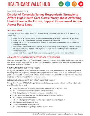 District of Columbia Healthcare Affordability Brief 2024