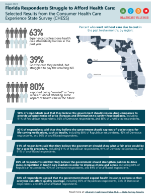 2023 Florida Consumer Health Experience State Survey Infographic