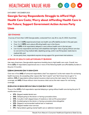 Georgia Healthcare Affordability Brief 2023