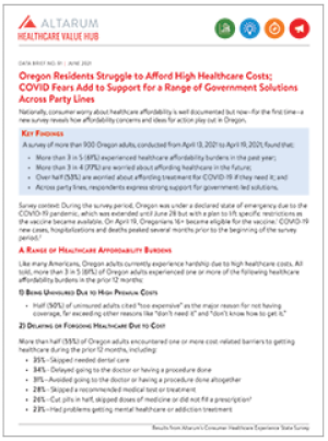 Oregon Healthcare Affordability Brief 2024
