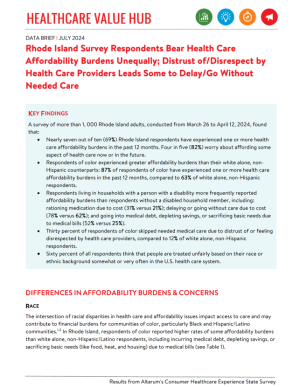 Healthcare Access and Fairness Brief 2024